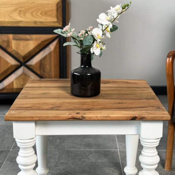 Vergilia Modern Two-Toned Square Coffee Table – Wooden Center Table - Image 8
