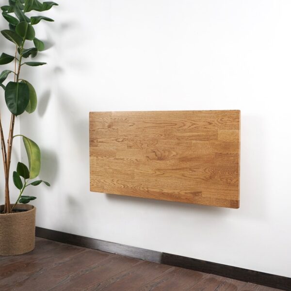 Vergilia Wall-Mounted Folding Desk – Floating Wooden Table - Image 8