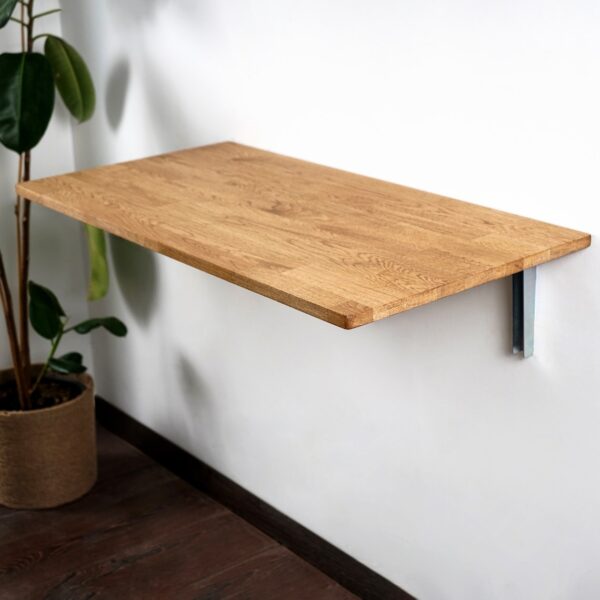 Vergilia Wall-Mounted Folding Desk – Floating Wooden Table - Image 5