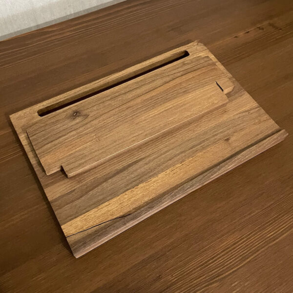 Vergilia Solid Walnut Writing Slope & Laptop Stand - Image 6