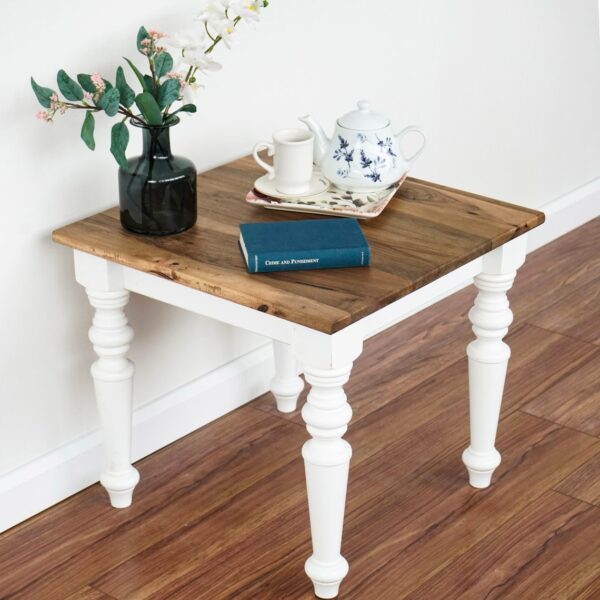 Vergilia Modern Two-Toned Square Coffee Table – Wooden Center Table - Image 11
